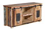 GINER Y COLOMER Mueble de TV multicolor en madera reciclada